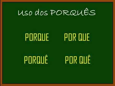 DICAS DE PORTUGUÊS - Uso dos porquês