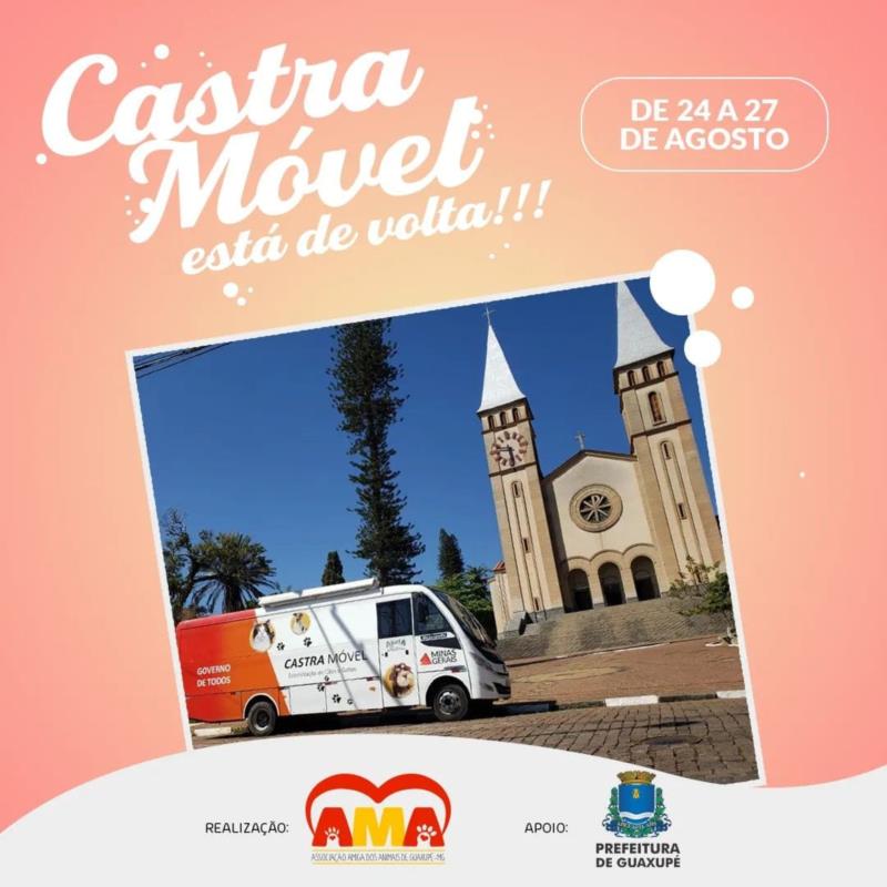 Inscrições para o CastraMóvel serão abertas na próxima terça-feira, dia 13