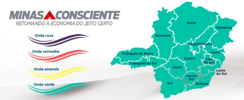 Taxa de incidência da covid-19 cai 35% em Minas Gerais