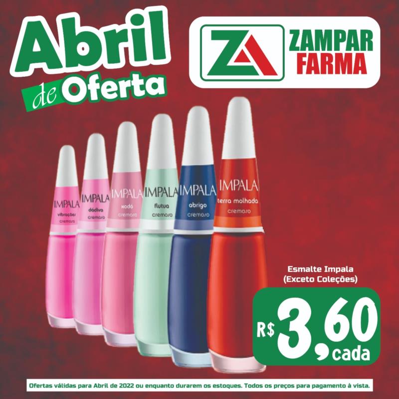 Veja as super ofertas do mês de abril na Zampar Farma