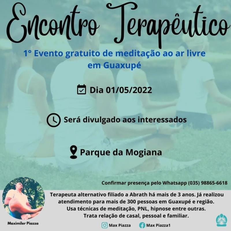 Terapeuta alternativo guaxupeano promove 1º evento gratuito de meditação ao ar livre