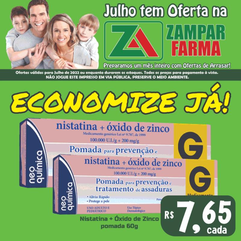 Ofertas de Julho na Zampar Farma
