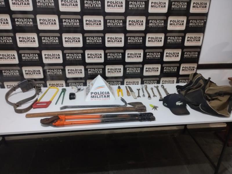 Em Guaxupé, autores presos por furto de equipamentos de telefonia causam prejuízo de R$100 mil reais à empresa 