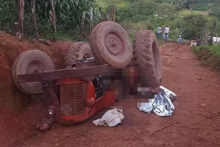Idoso morre esmagado por trator que operava em cafezal no Sul de Minas