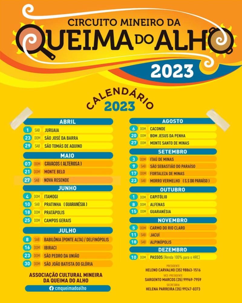  8ª Queima do Alho de Juruaia será em 1° de abril