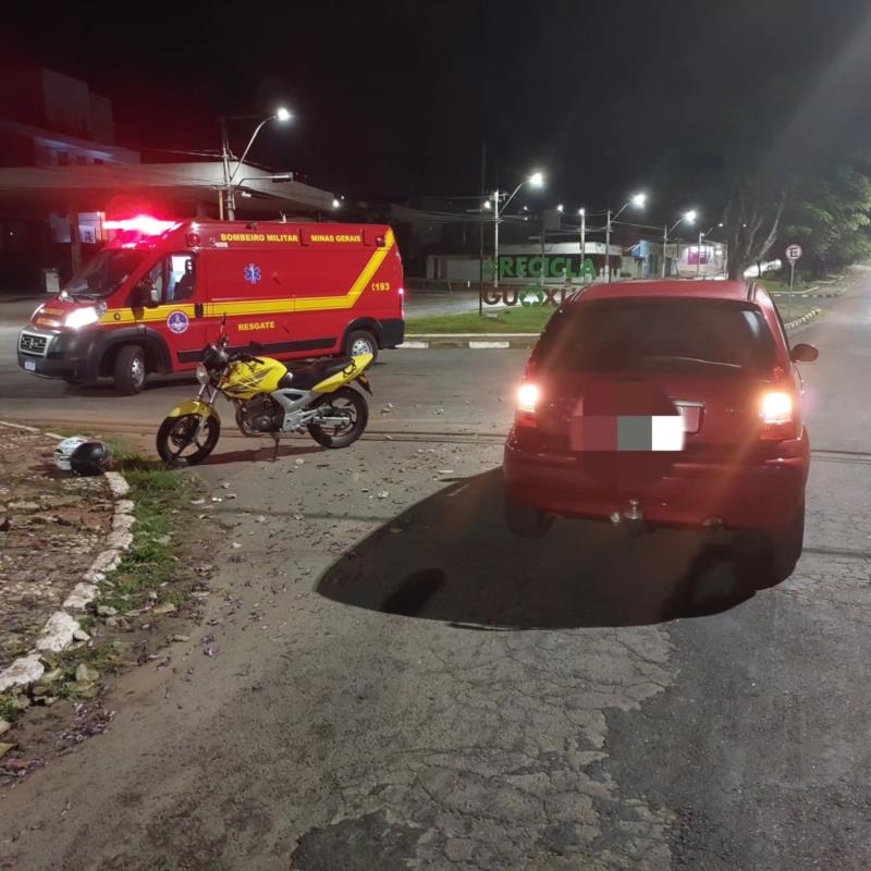 Acidentes envolvendo motocicletas deixam duas pessoas feridas em Guaxupé 