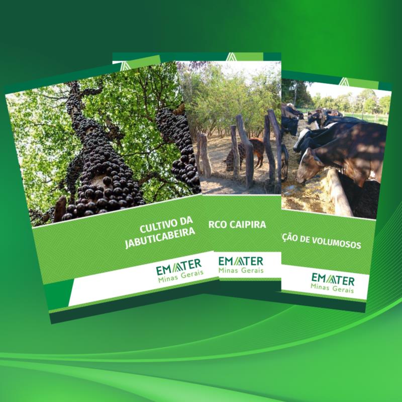Livraria Virtual da Emater-MG disponibiliza mais de 130 publicações técnicas para consulta gratuita