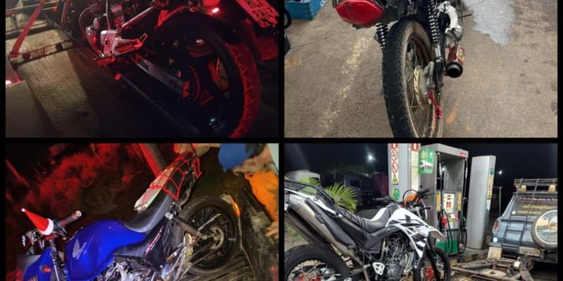 PM apreende 4 motocicletas em "Rolê do Bololo Natalino" em Conceição da Aparecida