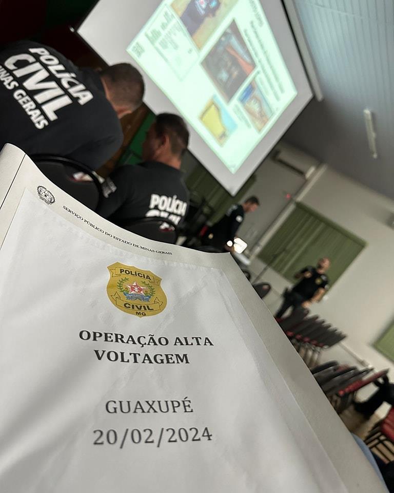 Operação "Alta Voltagem" é deflagrada pela Polícia Civil em Guaxupé 