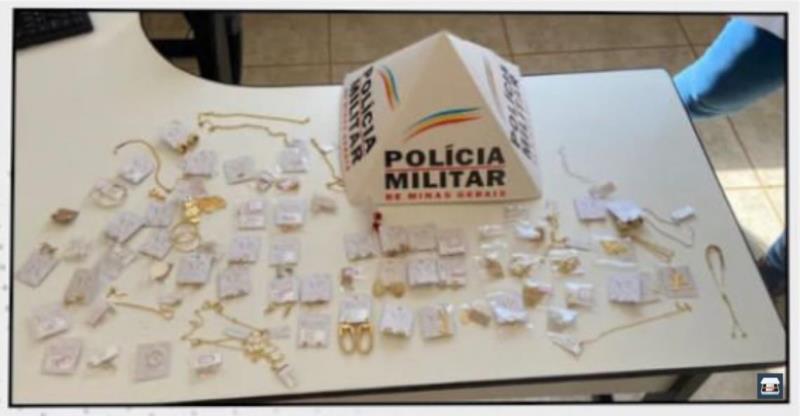 Semijóias furtadas em Nova Resende foram recuperadas pela PM 