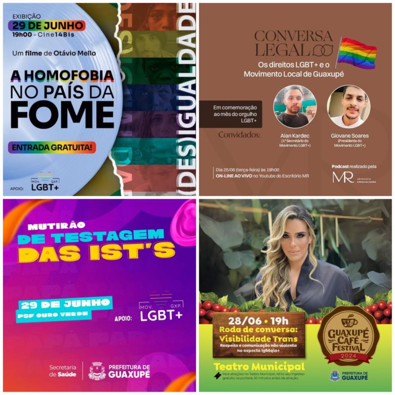Movimento LGBT+ de Guaxupé prepara programação especial para o mês de junho 