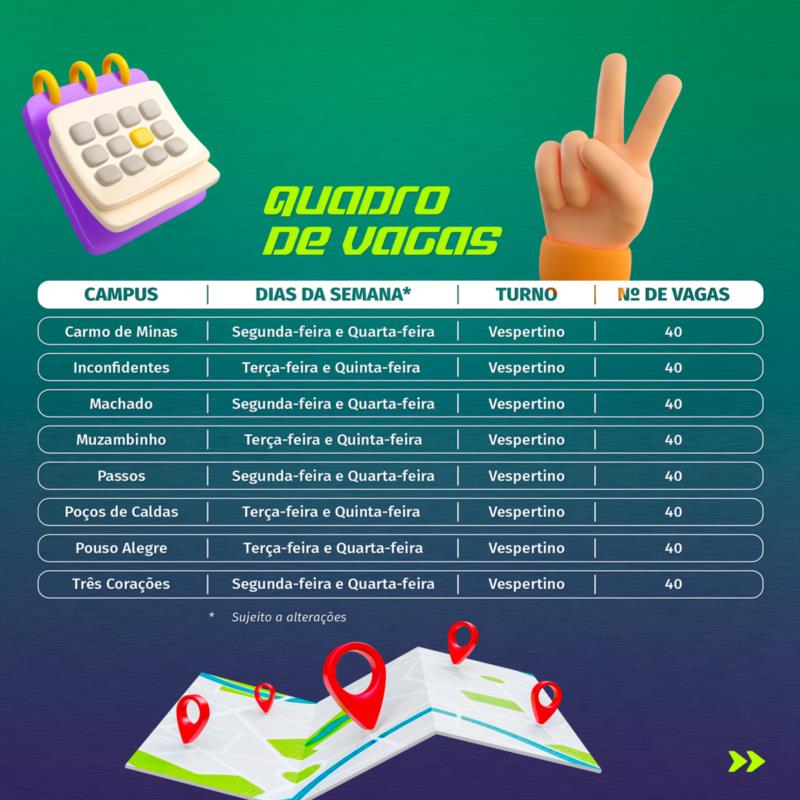 IFSULDEMINAS lança cursinho pré-vestibular para os cursos técnicos integrados