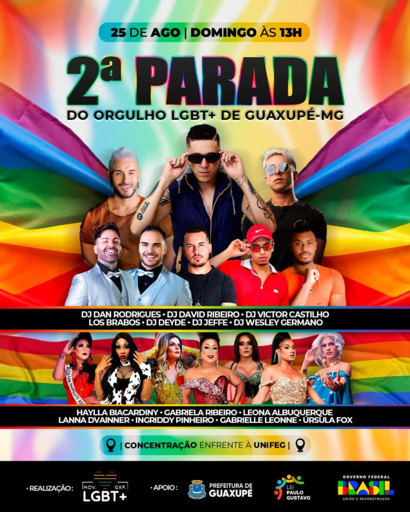 Guaxupé vai ter pela segunda vez Parada LGBT+