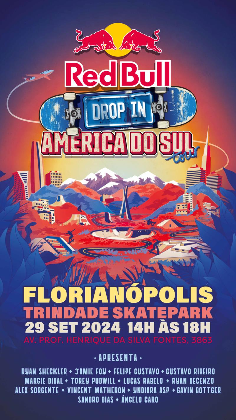 Leticia Bufoni, filha de guaxupeana, L7 e estrelas do skate mundial se juntam para passagem inédita do Red Bull Drop In Tour no Brasil 