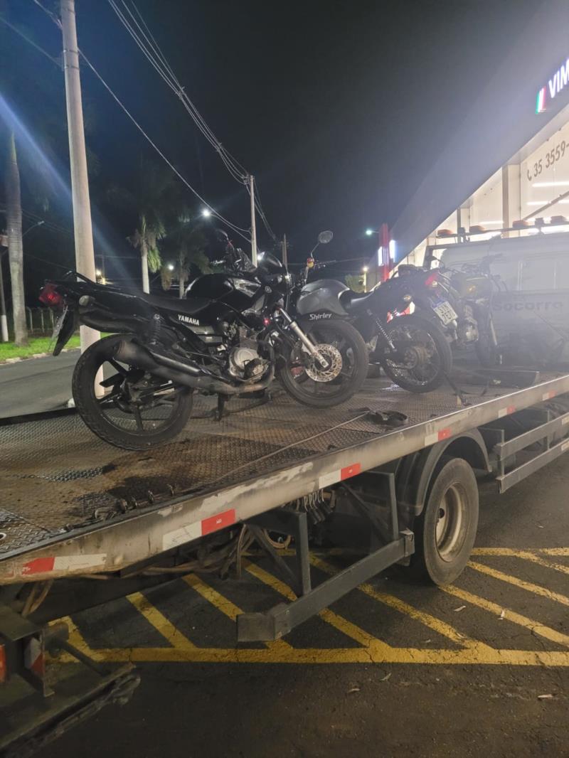 Motocicletas em situação irregular foram apreendidas pela Guarda Municipal de Guaxupé 